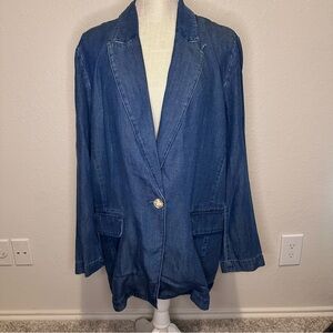 Blue Denim Blazer, Large